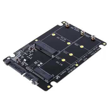 2 In 1 NGFF M. 2 B+M Taustiņu Mini PCI-E vai mSATA SSD SATA III Adaptera Karti par Pilnu Msata SSD/ 2230/2242/2260/22x80 M2 E5BA