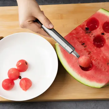 2 In 1 saldējuma Bumbu Karoti DIY Sortimentu Baller Augļu Rakšana Karoti Rīku, Arbūzi Melones Augļu Griešanai Gadge Nazis Augļu Rīks