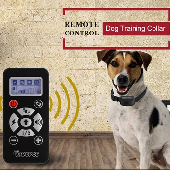 2 Suņi Pet Apmācību Treneris Apkakles 800 Metri Ūdensizturīgs Lādējams Tālvadības Šoks Vibrācijas Intensitātes Regulēšana LCD Ekrāns