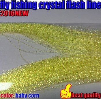 2016NEW lidot zvejas kristāla flash līnijas 10 maiss/daudz jig zvejas līniju ievilkt līnijas, lidot zvejas sasaistīšana materiāls vītnes garums ir 30CM