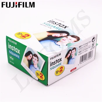2018 Fujifilm Instax 2 kastes 20 Lapas KVADRĀTVEIDA Baltas Malas filmu Foto papīrs Instax LAUKUMĀ SQ10 Hibrīda daļa sp-3 KV. Kamera