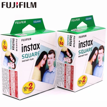 2018 Fujifilm Instax 2 kastes 20 Lapas KVADRĀTVEIDA Baltas Malas filmu Foto papīrs Instax LAUKUMĀ SQ10 Hibrīda daļa sp-3 KV. Kamera