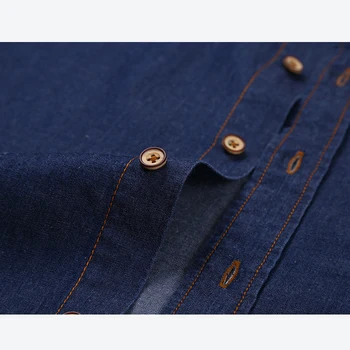 2019 aramy Vīriešu gadījuma džinsi džinsa krekli ar garām piedurknēm kokvilnas kleita aramy krekls vīriešiem