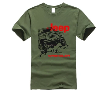 2019. gada Vasaras zīmolu apģērbu Jeep T-Krekls Auto Logo Vīriešu Jaunu