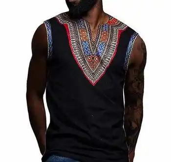 2019 jauno vasaras sexy modes stila āfrikas vīriešiem dashiki plus lieluma druka, t-krekls M-3XL