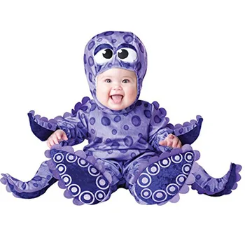 2019 Jaunu Bērnu Dzīvnieku Cosplay Kostīmi Zēniem Ziemassvētku Halloween Drēbes, Uzstādīt Zīdaiņu Meitenēm Astoņkāji Kombinezonus Jumpsuits