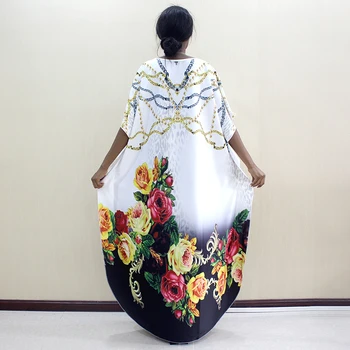 2019 Jaunākajām Kolekcijām Modes Dizaina Dashikiage Ziedi & Rotaslietas Modelis Drukāt Melnā Īsām Piedurknēm Plus Lieluma Kleitas Sievietēm
