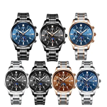 2019 jaunāko dizainu multi-funkciju, pārnesumu sporta niršanas pulksteņu atpūtas modes vīriešu rokas pulksteņi vīriešu Automātiski