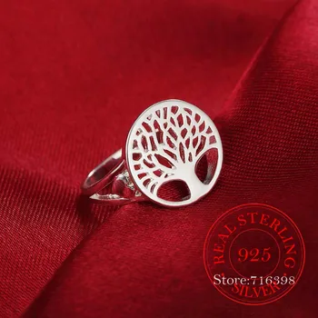 2020. gadam Sākotnējo 925 Sterling Silver Gredzeni Dzīvības Koks Classic Piederumi anel Bague anillos Sievietēm Jaunu Mātes Diena Dāvanas