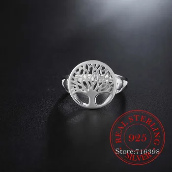 2020. gadam Sākotnējo 925 Sterling Silver Gredzeni Dzīvības Koks Classic Piederumi anel Bague anillos Sievietēm Jaunu Mātes Diena Dāvanas