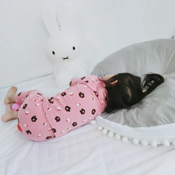 2020 Jaunu Bērnu ar garām Piedurknēm Kokvilnas Pidžamas Karikatūra Bērnu Pidžamas Apģērbu Komplekti Bērniem Drēbes, Uzvalki, Bērnu Meitenes Sleepwear zēns valkā