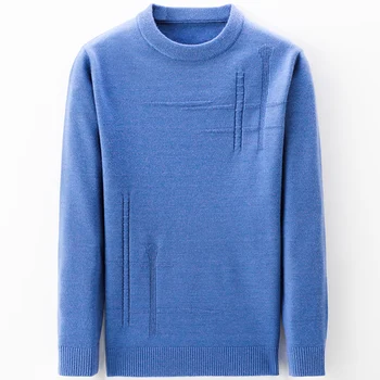 2020 pavisam jaunu gadījuma trikotāžas o kakla džemperis vīriešiem, džemperi apģērbu modes topi apģērbi adīt cietā vīriešu džemperi džemperi 13003