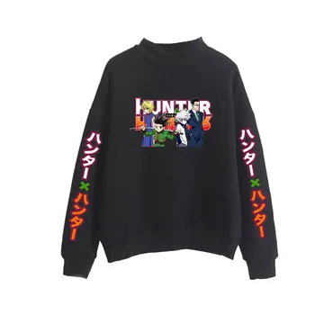 2020 Rudens Ziemas Hunter X Hunter Anime Iespiesti Gadījuma Vilnas Hip Hop Sporta Krekli Džemperis