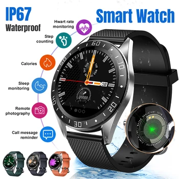2020 Vīrieši Smart Skatīties Fitnesa Tracker sirdsdarbība, Asins Spiediena Monitoru, IP67 Waterproof GT105 Smartwatch Aproce iphone 11