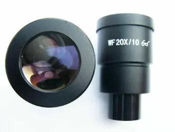 20X Stereo Mikroskopu Augsta Acu Punkta 10mm Okulāru Plaša Lauka Optiskā Stikla Lēcas ar 30mm Montāžas Izmērs