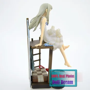 21CM Japāņu Anime Anohana Honma Meiko Menma PVC Rīcības Attēls Kolekcionējamus Modelis Rotaļlietas meitenēm