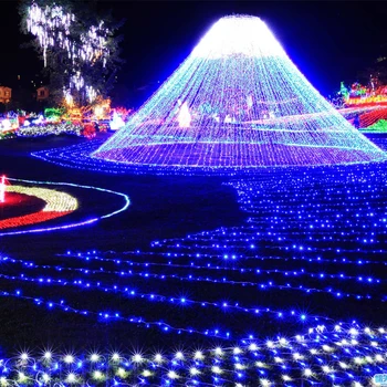 220V LED Pasaku Gaismas Ziemassvētku Āra String Gaismas Vainags 10M 30M 20M 50M 100M Ūdensizturīgs Kāzu Puse, Koka Svētku ES Lampas
