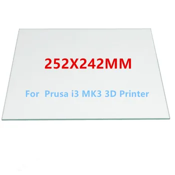 252x242mm Borsilikāta Stikla Gultu Prusa i3 MK3 3D Printeri