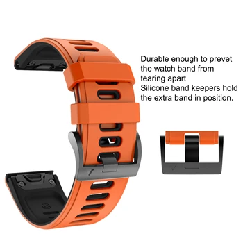 26 22 20mm Smart Watch Band Siksnu Garmin Fenix 6 6S 6X 5X 5 5S 3HR D2 S60 GPS Watch Ātri Atbrīvot Silikona Easyfit Aproce