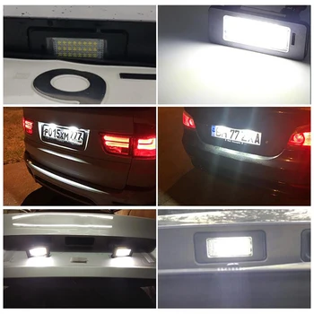 2GAB Auto LED Skaits numura zīmju Apgaismojuma Lampas Mercedes Benz W204 S204 W212 S212 C207 A207 W221 C216 C180 E250 S300 CL63 AMG