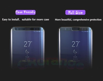2gab Ekrāna Aizsargs Šķidruma Pilna Līmi Samsung Note9 S9 Plus S8 S10e Rūdīta Stikla Huawei P30 Pro Mate 20 Pro 1+7 Pro
