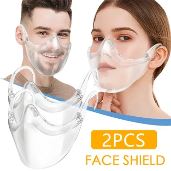 2gab Izturīgs Maska Sejas Apvienot Plastmasas Atkārtoti Skaidrs, Sejas Maska Vairogs Ērti Transparente Protecion Vizuālo Sejas Maska