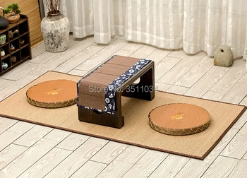 2gab Kārta Japāņu stila Tatami Matrača, Zabuton Krēslu Salmu Spilvenu Zen Spilvenu Zabuton Zafu Laukumā Grīdas Meditācija Sēdeklis