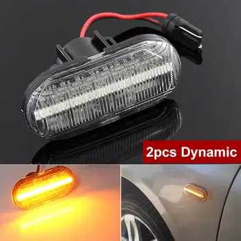 2gab LED Dinamiskais Sānu Gabarītlukturi Pagrieziena Signāla Gaismu Opel Movano / Vivaro Combi A Dumptruck Kasten Pritsche Bortu Kipper