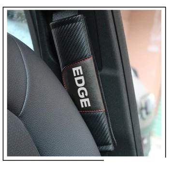 2gab Modes Oglekļa Automašīnas drošības Jostas Segtu Šķiedras Ādas Ford Edge Automašīnas drošības Jostas Plecu Spilventiņu Auto Piederumi Stils