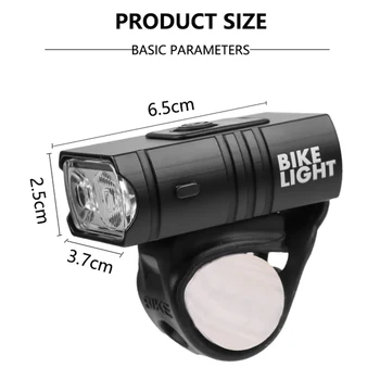 2gab T6 LED Velosipēda Priekšējo Lukturu Ūdensizturīgs Velosipēds Gaismas USB Lādējamu Lukturīti Drošības Brīdinājuma Lampa ar Velosipēdu Piederumi
