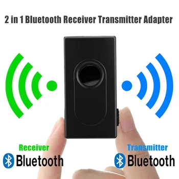 2in1 Audio Bluetooth 4.2+EDR, Raidītājs, Uztvērējs, 3,5 mm Jack Bezvadu Audio Pārveidotājs Ar Akumulatoru Datora, TV Multimediju