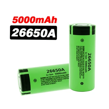 3.7 V 5000mAh Jauns Akumulators 26650A Augstas Ietilpības 26650 Li-jonu Uzlādējamas Batterie LED lukturīti