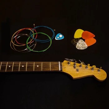 3 Komplekti Ģitāras Stīgām, Nomaiņa Tērauda String Akustisko Ģitāru (1 Misiņš Komplekts, 1 Vara Komplekts un 1 Multicolor Komplekts)