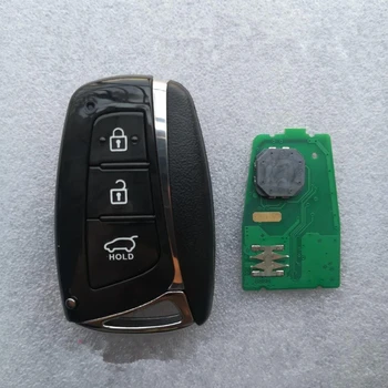 3 Pogas, Auto Keyless Tālvadības Atslēgu 433MHz ar ID46 Čipu par HYUNDAI IX45 Genesis Santa Fe Equus Azera Tucson Smart Remote Key