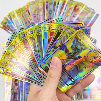 300 Gab franču valodā Pokemoning GX Kartes Spīd TAKARA TOMY Kartes Spēle Kaujas Carte Tirdzniecība Bērnu Rotaļlietas