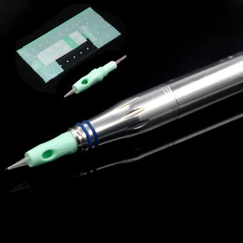 30pcs Sterilizētu 8mm Skrūves Zaļā Tetovējums Kasetnes Adatu Microneedling Microblading Par Charmant Charme Princesse Brīvības Pildspalvu