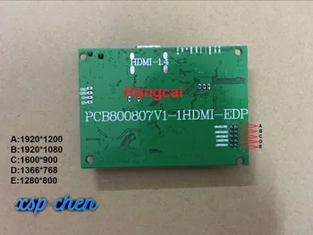 30PIN LCD vadītāja kuģa PCB-800807V1 1HDMI EDP ekrāna izšķirtspēja 1920*1200 1920*1080 1600*900 1366*768 1280*800 30 pin edp