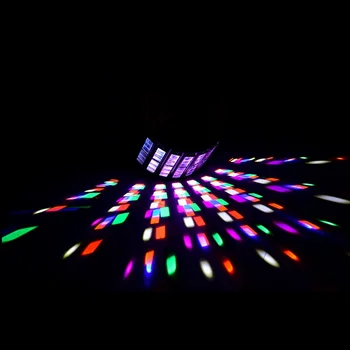 30W Mini Derby Kluba Puses LED Lāzera Flash Disco Dubultā Tauriņš Gaismas DMX512 Posmā Lukturi DJ Aprīkojums KTV Disko Gaismas