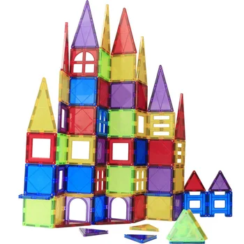 32-70PCS Magnētisko Bloki Magnētisko Dizainera Komplekts Modeli Ēku Rotaļlietas Magnēti DIY Ķieģeļi Izglītojošas Rotaļlietas Bērniem
