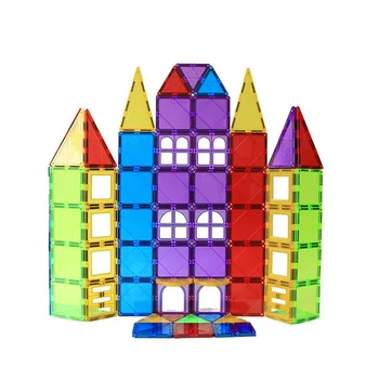 32-70PCS Magnētisko Bloki Magnētisko Dizainera Komplekts Modeli Ēku Rotaļlietas Magnēti DIY Ķieģeļi Izglītojošas Rotaļlietas Bērniem