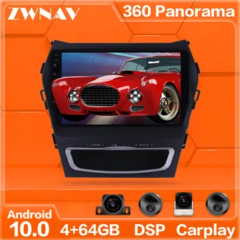 360 Kameras, Android sistēma ar Multimediju Atskaņotāju Hyundai IX45/Santa Fe-18 GPS Navi Radio Stereo IPS skārienjutīgais Ekrāns, Galvas Vienības