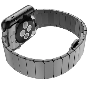 38 40mm 42 44mm skatīties siksnu iwatch 6 Nerūsējošā tērauda Joslām Apple Skatīties Series6 5 4 3 Saites cilpa joslas saiti aproce siksna
