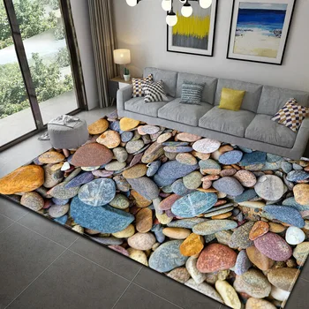3D bruģakmens paklāju vienkārši mūsdienu paklājos, lai guļamistaba, dzīvojamā istaba ar neslīdošu grīdas paklājs bērnu istabas bērnu spēlēt paklāju pielāgota