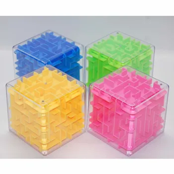 3D Burvju Kubs Bumbu Labirints Šķībs Puzzle Rotaļlietas Pirmsskolas Izglītības Izlūkošanas Dāvanu Cubos Magicos galda Spēle