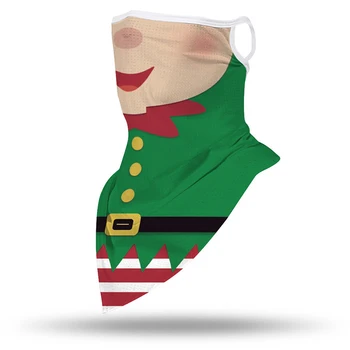 3D Drukas Ziemassvētku Sejas Maska Unisex Pārgājienu Šalles Balaclava Sporta Kakla Šalli Caurule Saskaras ar Pārgājienu Šalles Izjādes Sejas Vāciņu