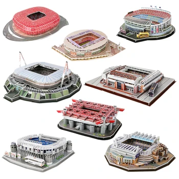 3D Futbola Stadionā Puzzle Diy Pareizrakstības Saliktas Rotaļlietas Bērniem Izglītības Eiropas Futbola Laukums Modelis Classic Jigsaw Puzzles