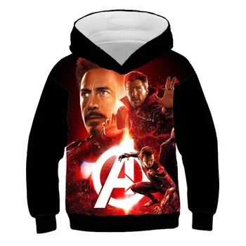 3D iespiestas bērnu pelēkā vārna Avengers HD drukāšanas sporta krekls garām piedurknēm krekls 2020. gada rudens un ziemas jauno pelēkā vārna