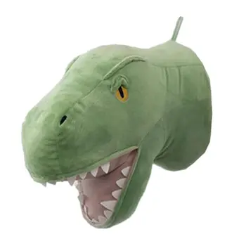 3D Multiplikācijas filmu Dzīvnieku Galvas Dinozauru Pildījumu Plīša Rotaļlieta Bērnu Istabas Sienas Dekors