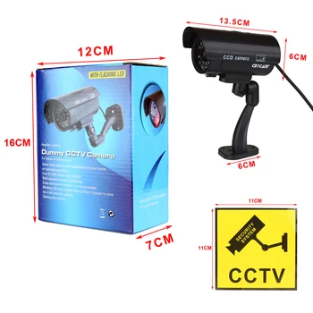 3pcs(1 maiss)Ūdensizturīgs Lelli, CCTV Kamera Ar Mirgojošu LED Gaismas Āra vai Iekštelpu Reāli Meklē viltus Drošības Kameras