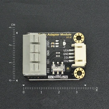 3pcs/Daudz DFRobot Smaguma 4Pin Sensora Adaptera modulis 3.3 V un 5V ar Ieslēgšanas / izslēgšanas Slēdzi, nospiediet veida termināls